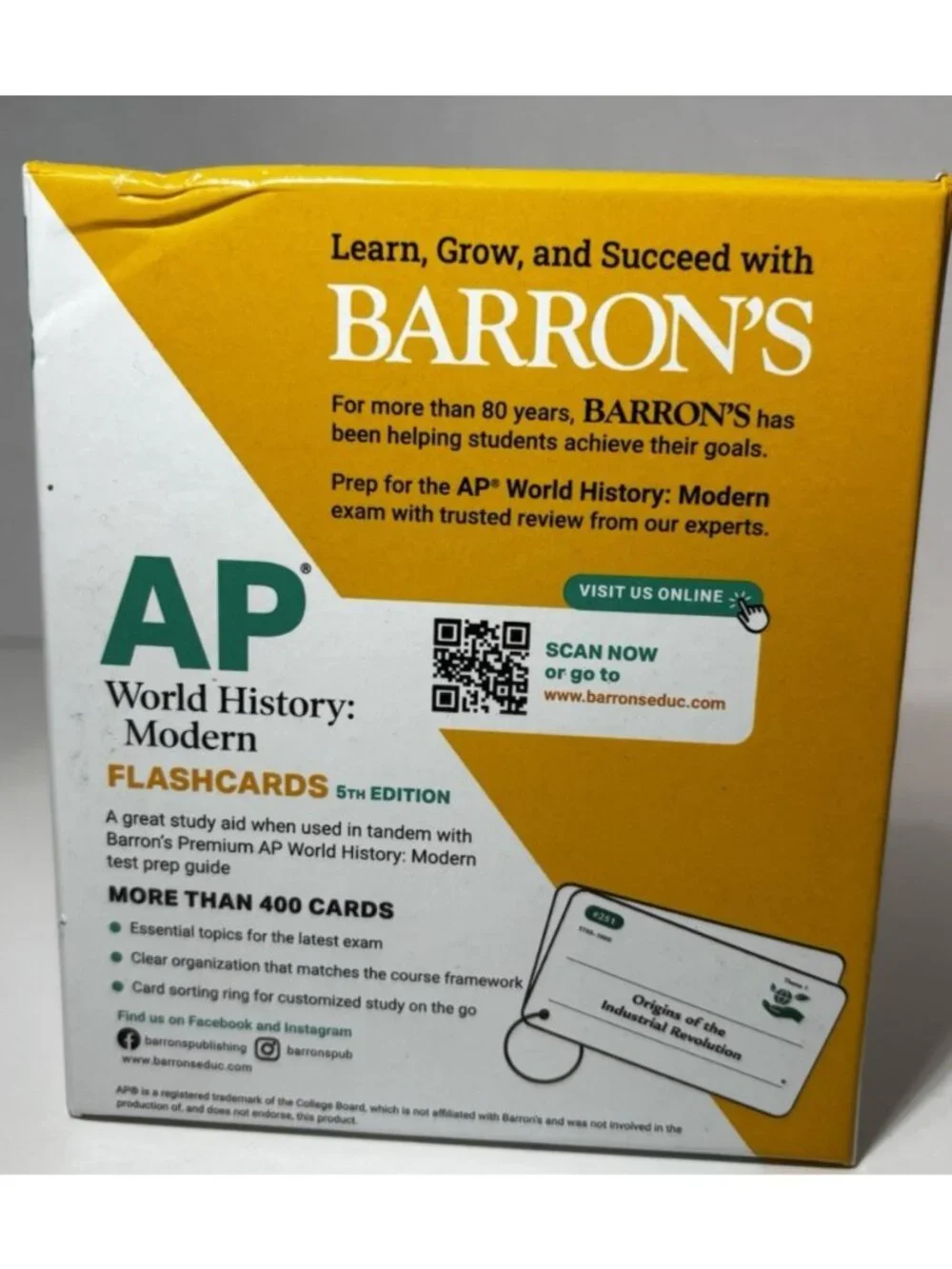 AP World History Modern - Flash Cards by Barron's Educational Series flashcard